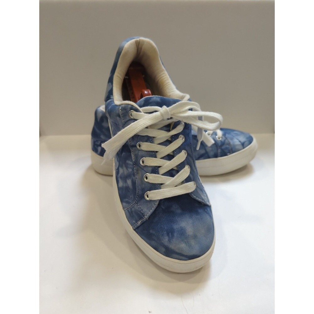 Cute Women's Soda Sneakers, Blue & White, Size 10, Skateboard Shoes,